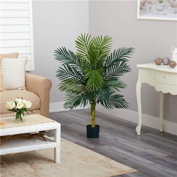 4ft. Golden Cane Palm Artificial Tree - Picture 3 of 7